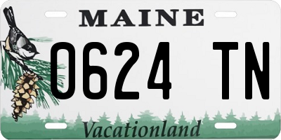 ME license plate 0624TN