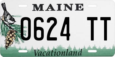 ME license plate 0624TT