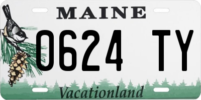 ME license plate 0624TY