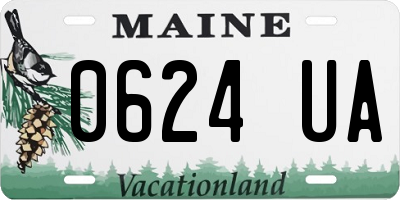 ME license plate 0624UA