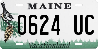 ME license plate 0624UC