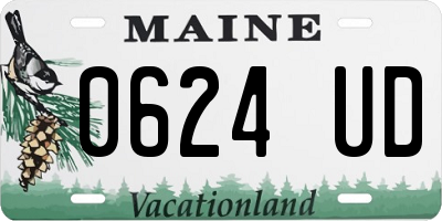 ME license plate 0624UD