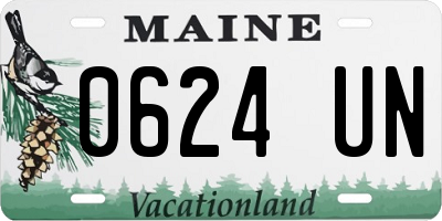ME license plate 0624UN