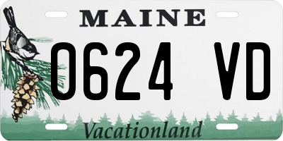 ME license plate 0624VD