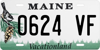 ME license plate 0624VF