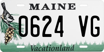 ME license plate 0624VG