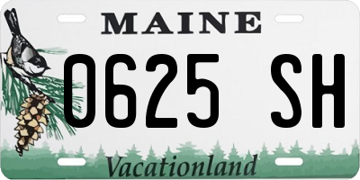 ME license plate 0625SH