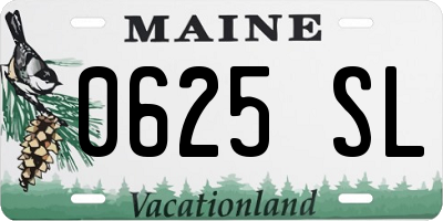 ME license plate 0625SL