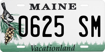 ME license plate 0625SM