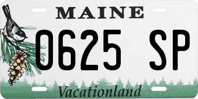 ME license plate 0625SP