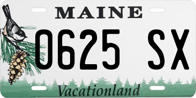 ME license plate 0625SX