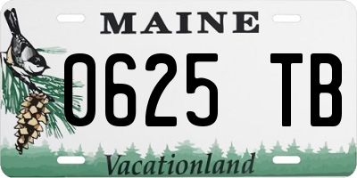ME license plate 0625TB