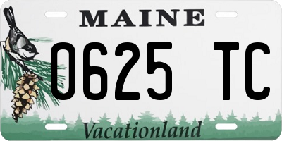 ME license plate 0625TC