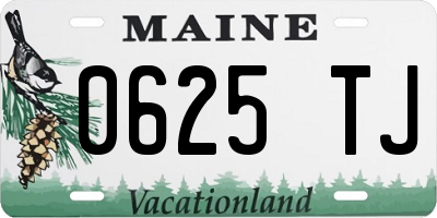 ME license plate 0625TJ