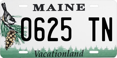 ME license plate 0625TN