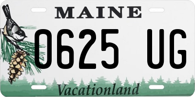 ME license plate 0625UG