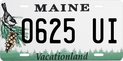 ME license plate 0625UI
