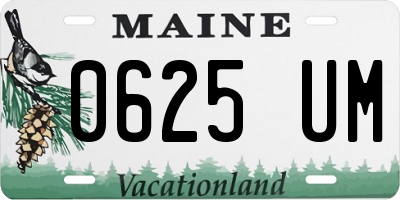 ME license plate 0625UM