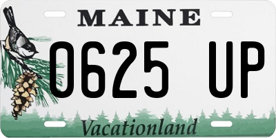 ME license plate 0625UP