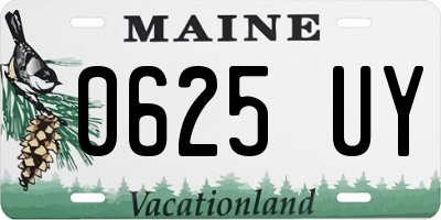 ME license plate 0625UY