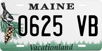 ME license plate 0625VB