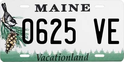 ME license plate 0625VE