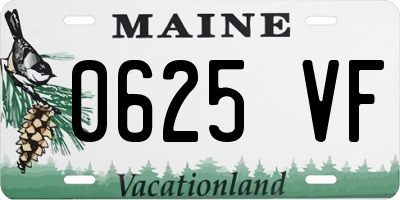 ME license plate 0625VF