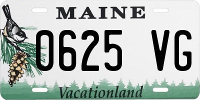 ME license plate 0625VG