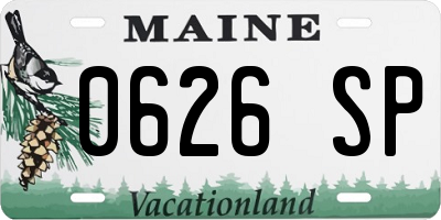ME license plate 0626SP