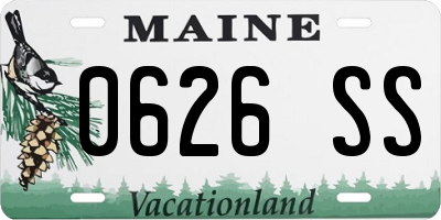 ME license plate 0626SS