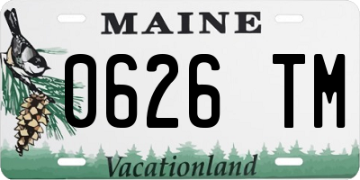 ME license plate 0626TM