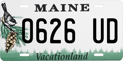 ME license plate 0626UD