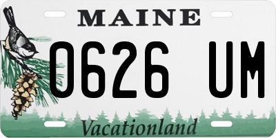 ME license plate 0626UM