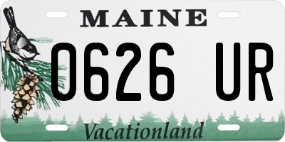 ME license plate 0626UR
