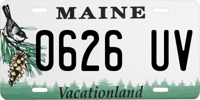 ME license plate 0626UV