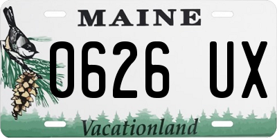 ME license plate 0626UX