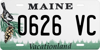 ME license plate 0626VC