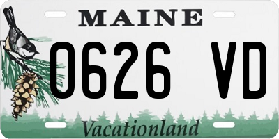 ME license plate 0626VD