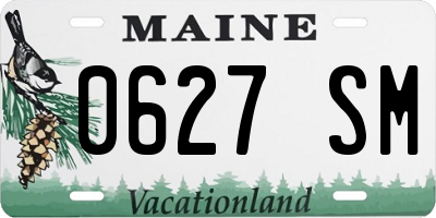 ME license plate 0627SM