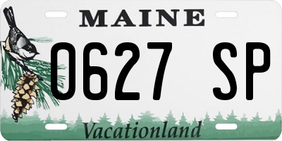 ME license plate 0627SP