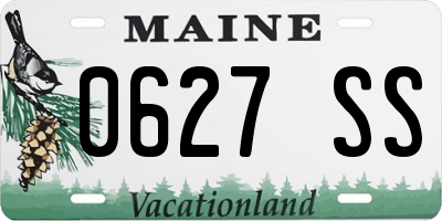 ME license plate 0627SS