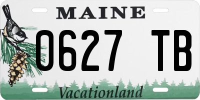 ME license plate 0627TB