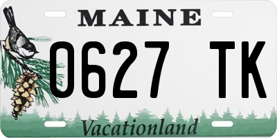 ME license plate 0627TK