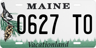 ME license plate 0627TO