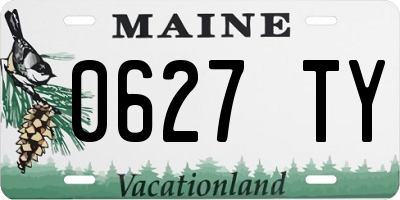 ME license plate 0627TY