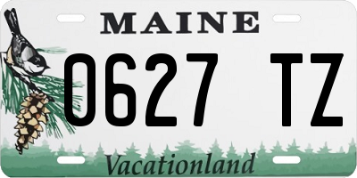 ME license plate 0627TZ