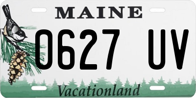 ME license plate 0627UV