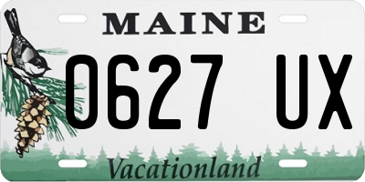 ME license plate 0627UX