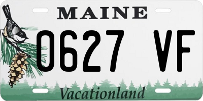 ME license plate 0627VF