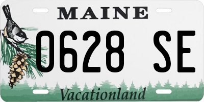 ME license plate 0628SE